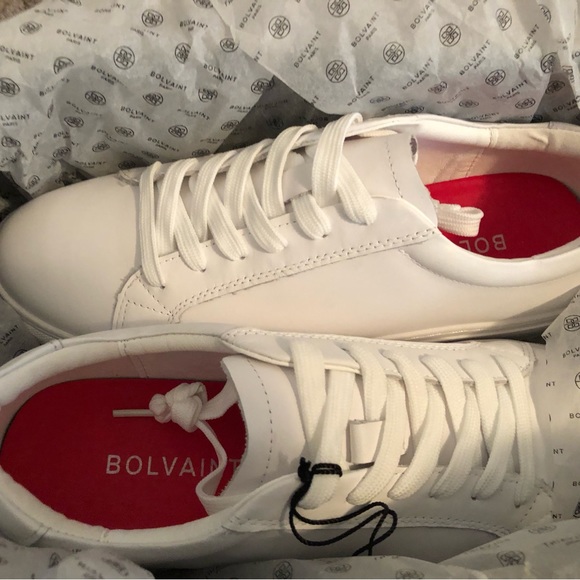 Bolviant Paris, Hommage Urbain US size 9, White Leather Casual Shoes. - Picture 2 of 4